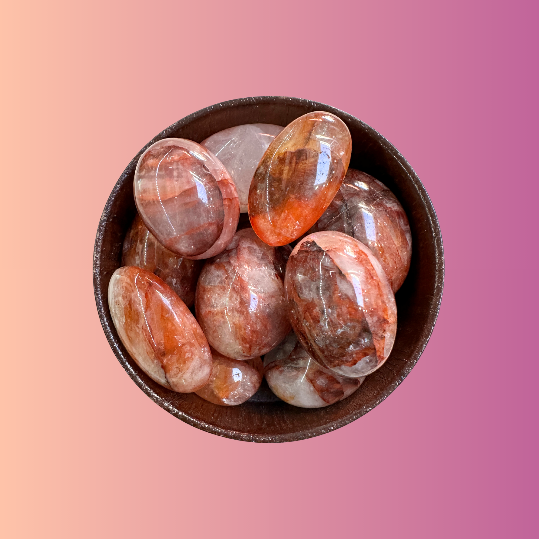 Fire Quartz (Red Hematoid) Tumbled Stone