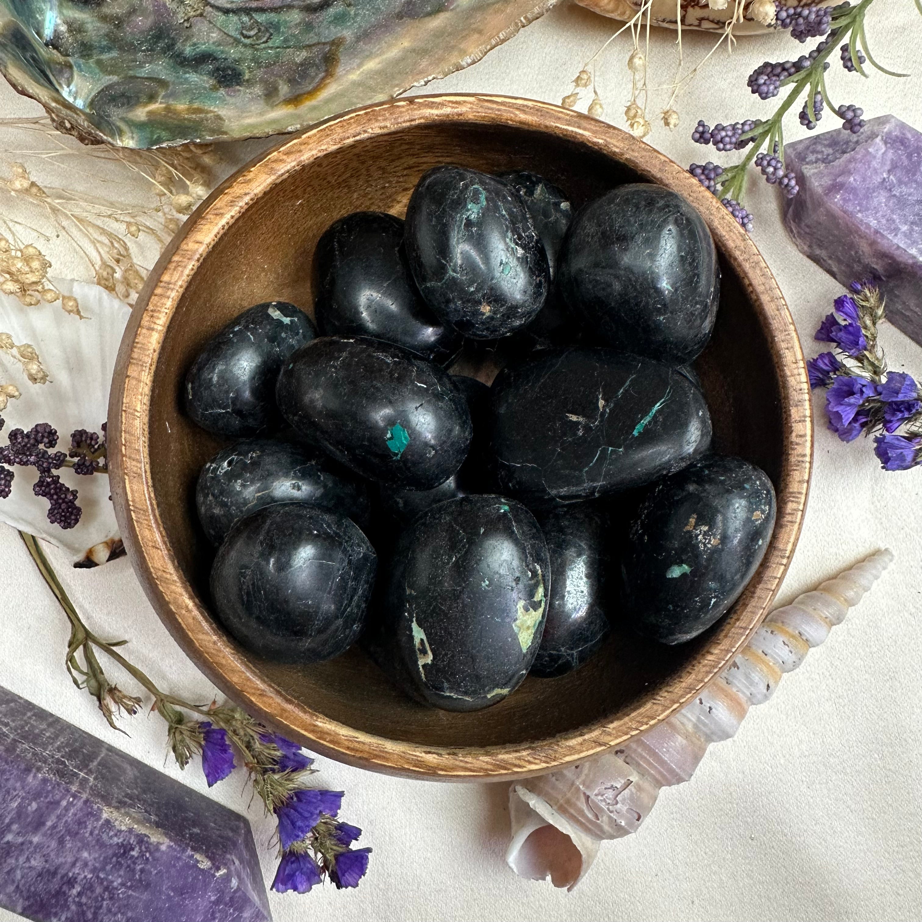 Black tourmaline with chrysocolla discount