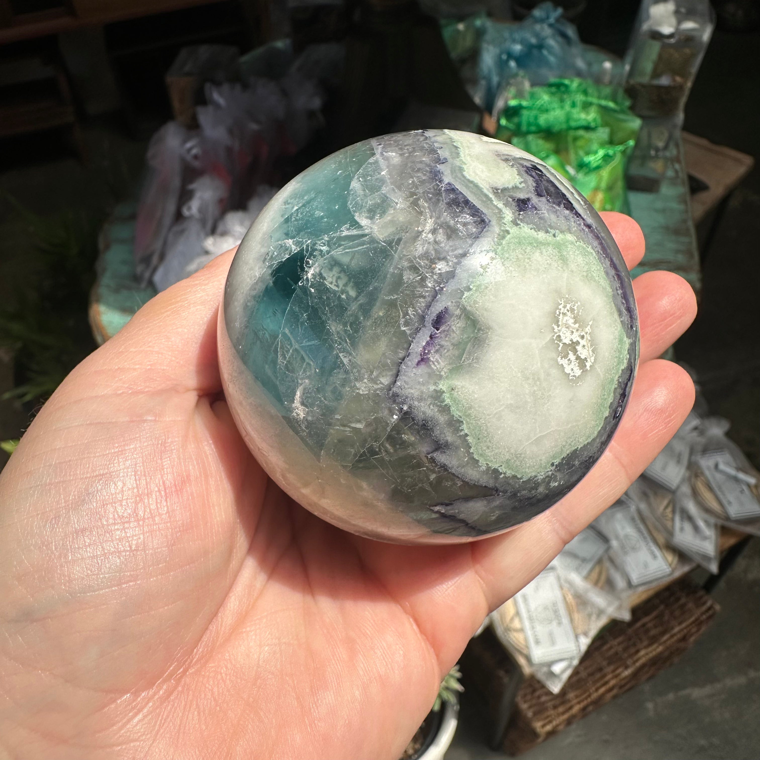 Fluorite Blue & Purple Spheres