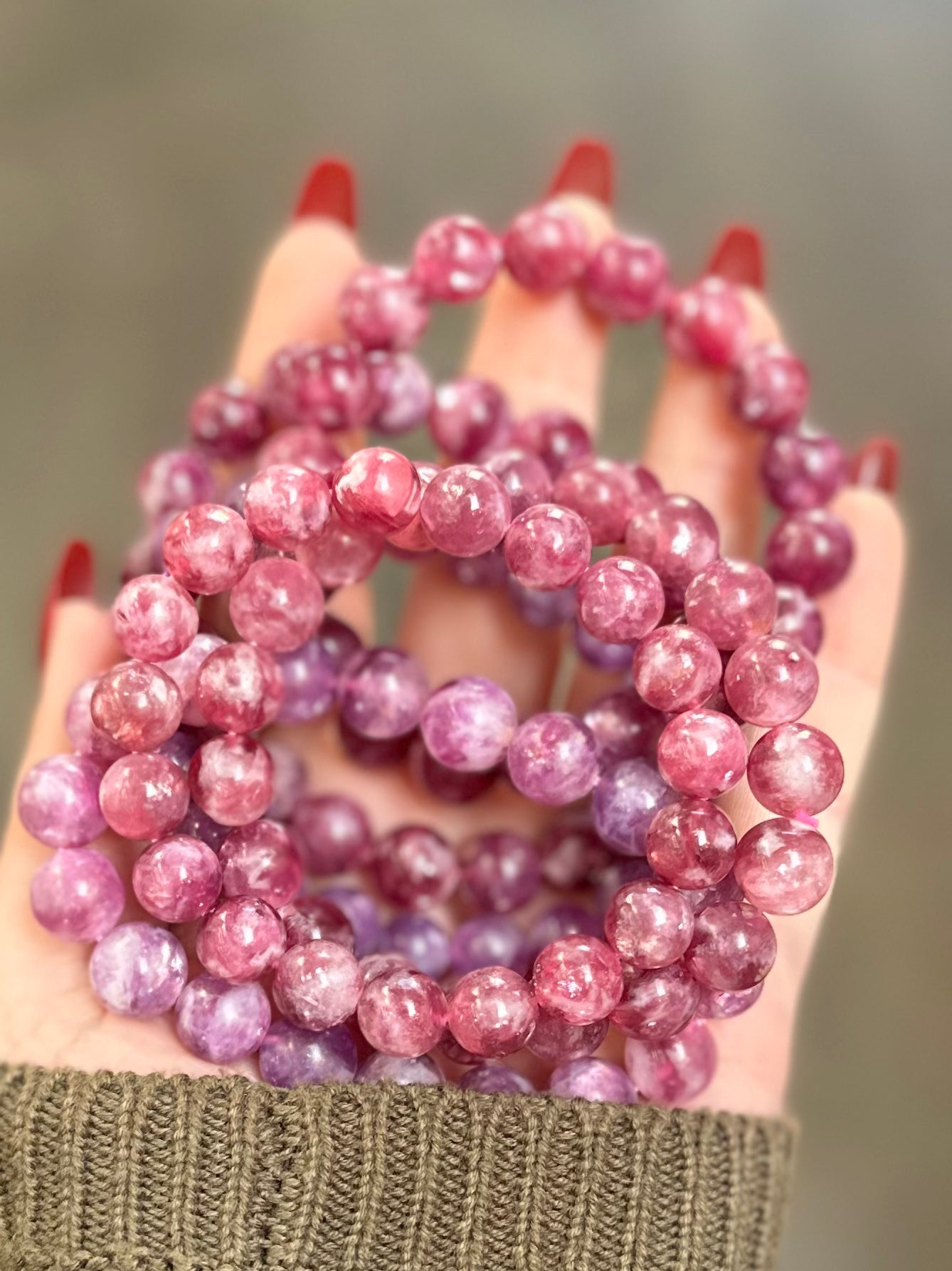 Crystal Large Bead Bracelets