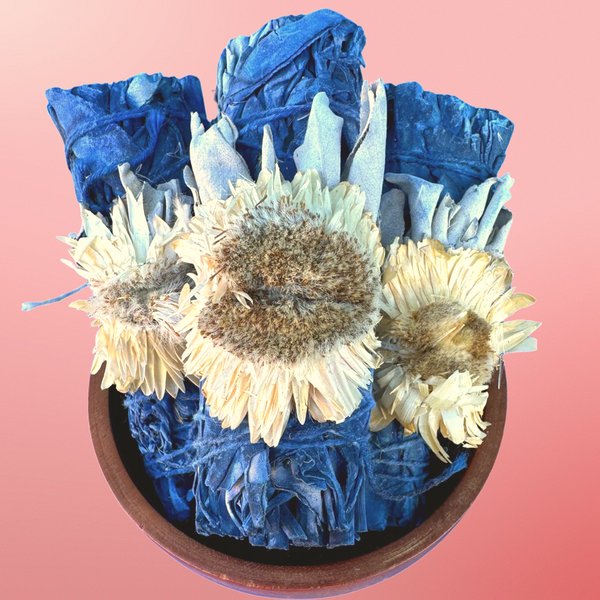 Blue Moon Floral White Sage