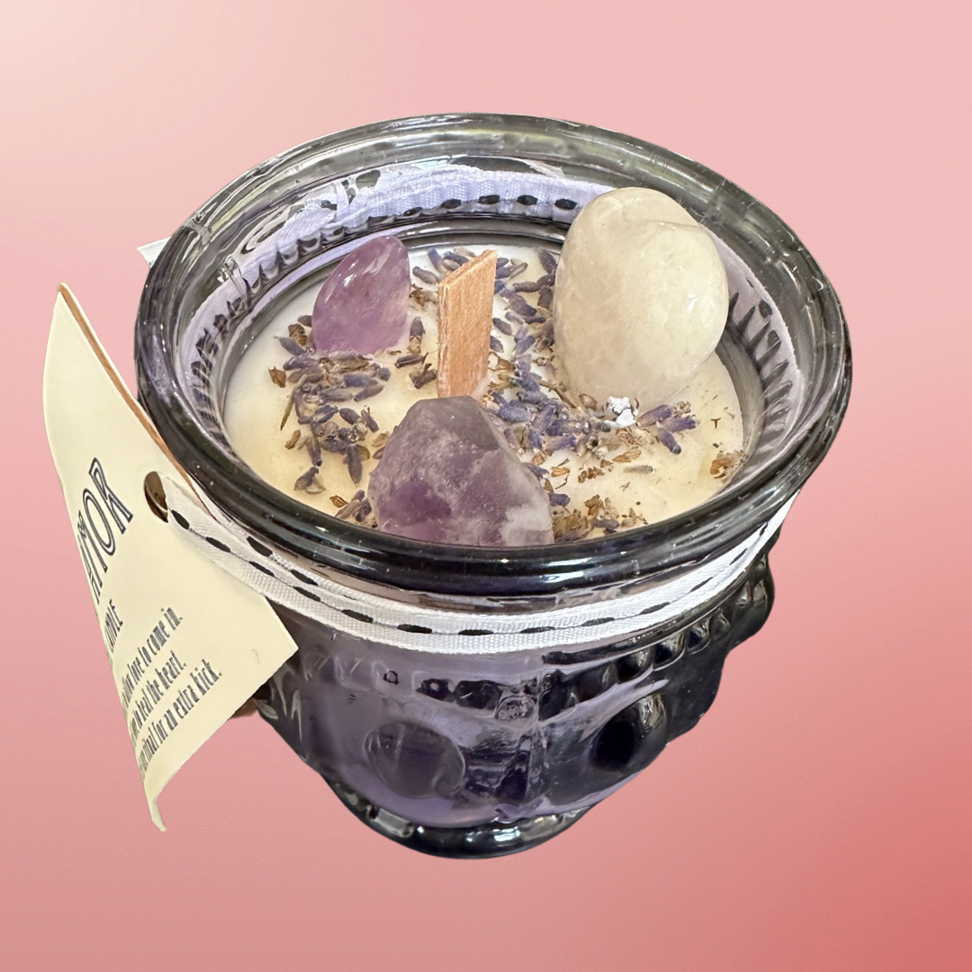 Mucho Amor Purple Spell Candle