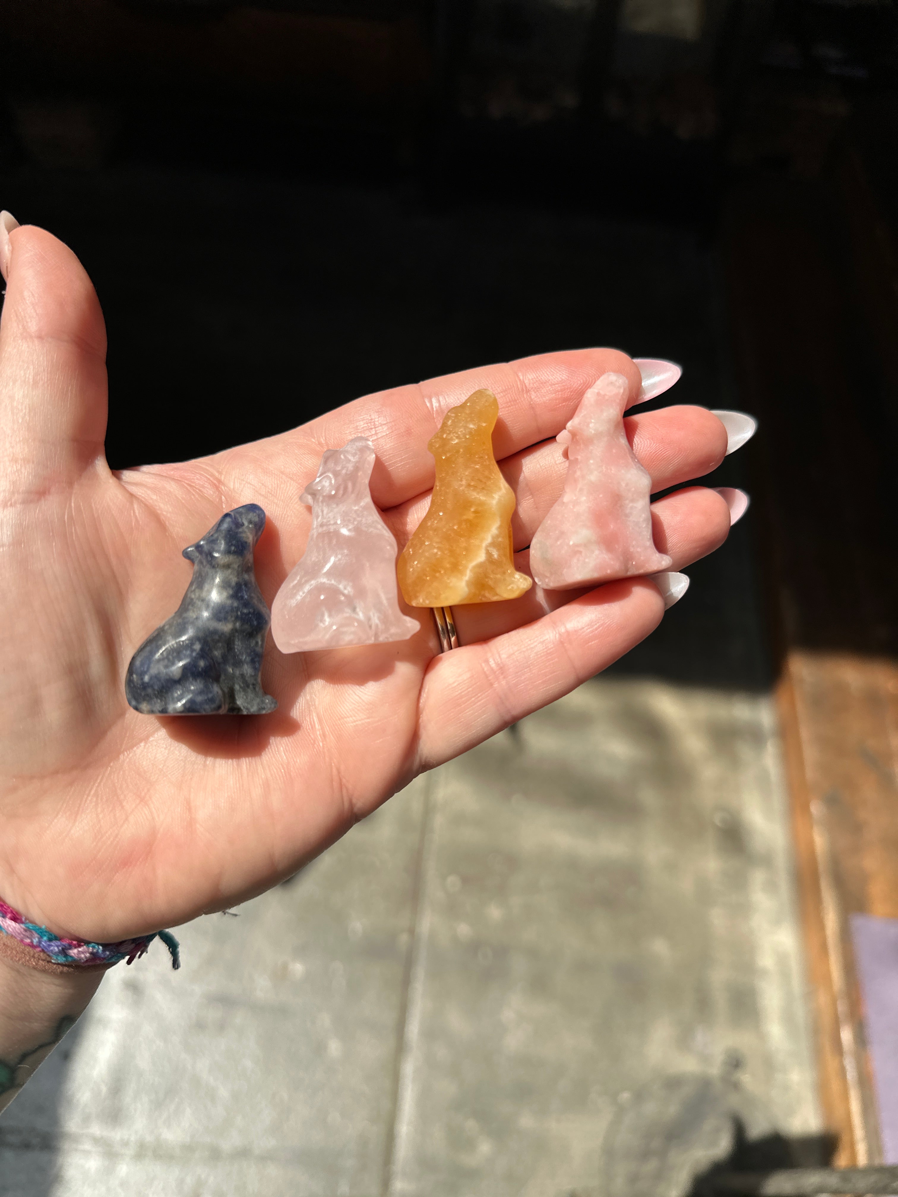 Crystal Carved Wolf