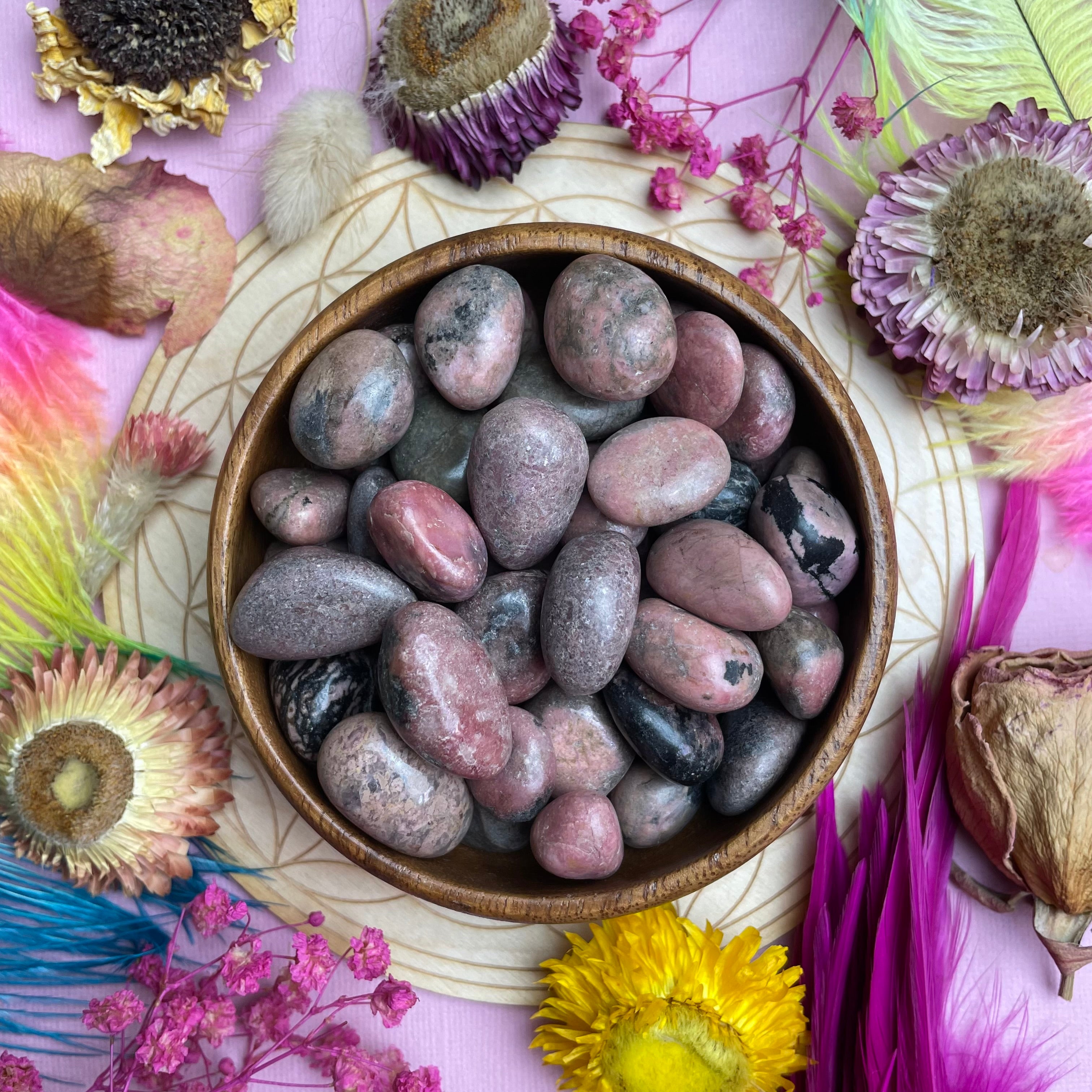 Rhodonite Tumbled Stone