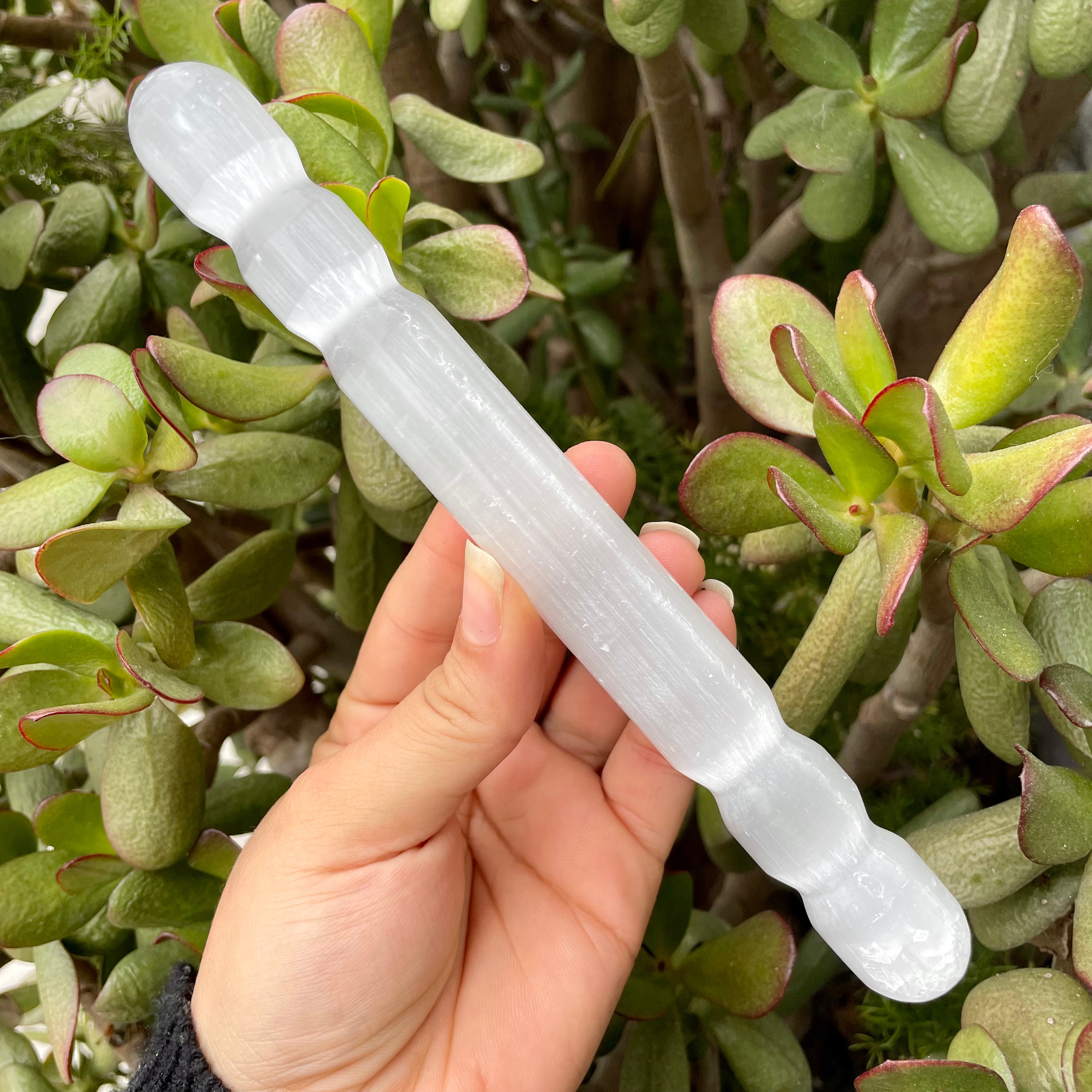 Selenite Massage wand for Clearing the Energetic Body
