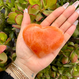 Peach Selenite Satin Spar Hearts