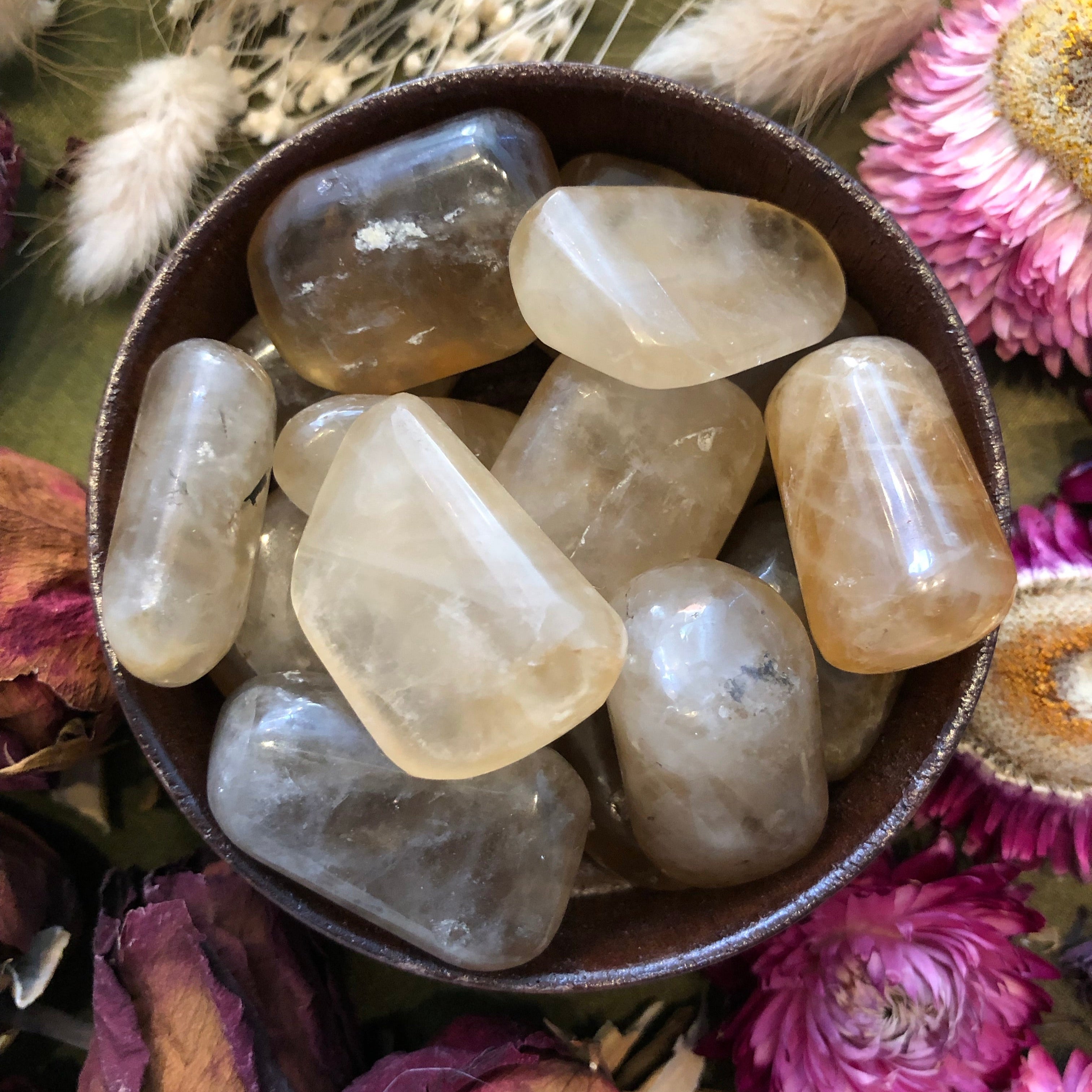 Natural Citrine Tumbled Stone