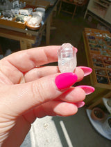 Pink Lemurian Seed Colombian Quartz Points