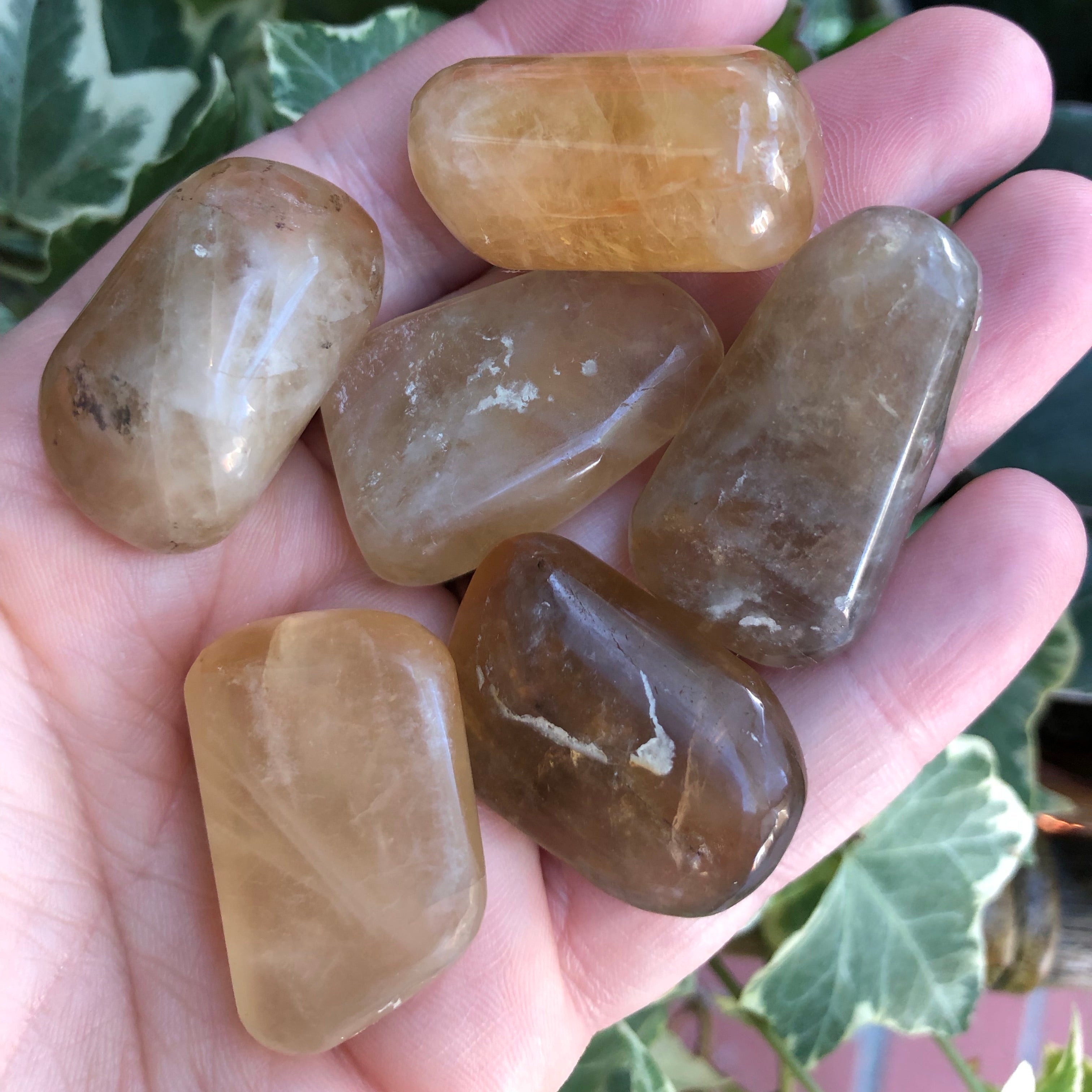 Natural Citrine Tumbled Stone