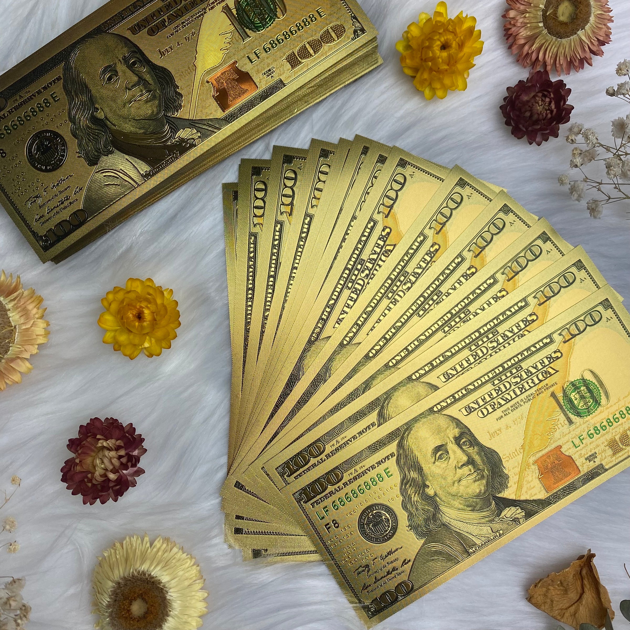 24K Gold Hundred Dollar Billpretty Nubiles - jinib23