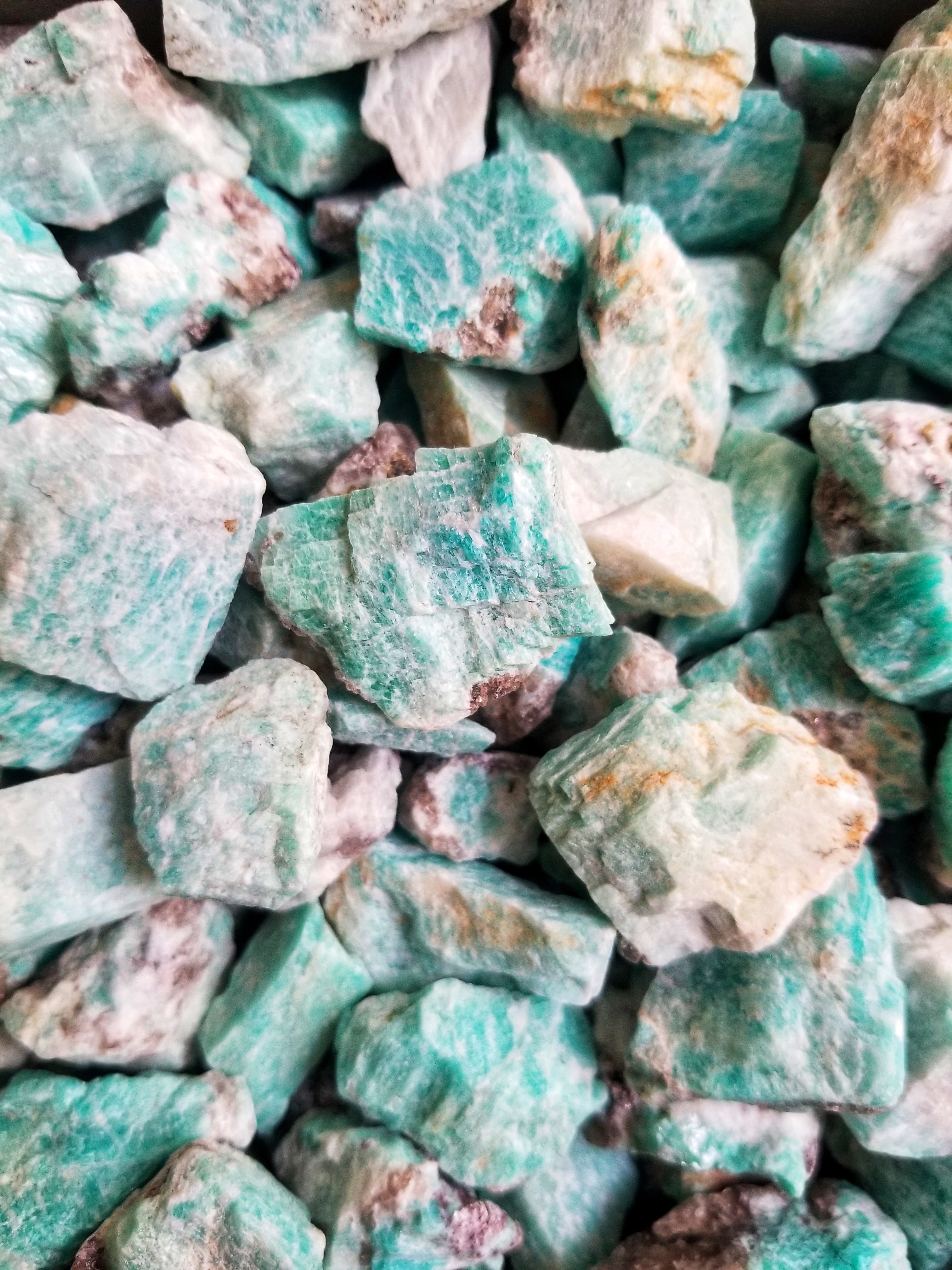 Amazonite Rough Stones for Harmony