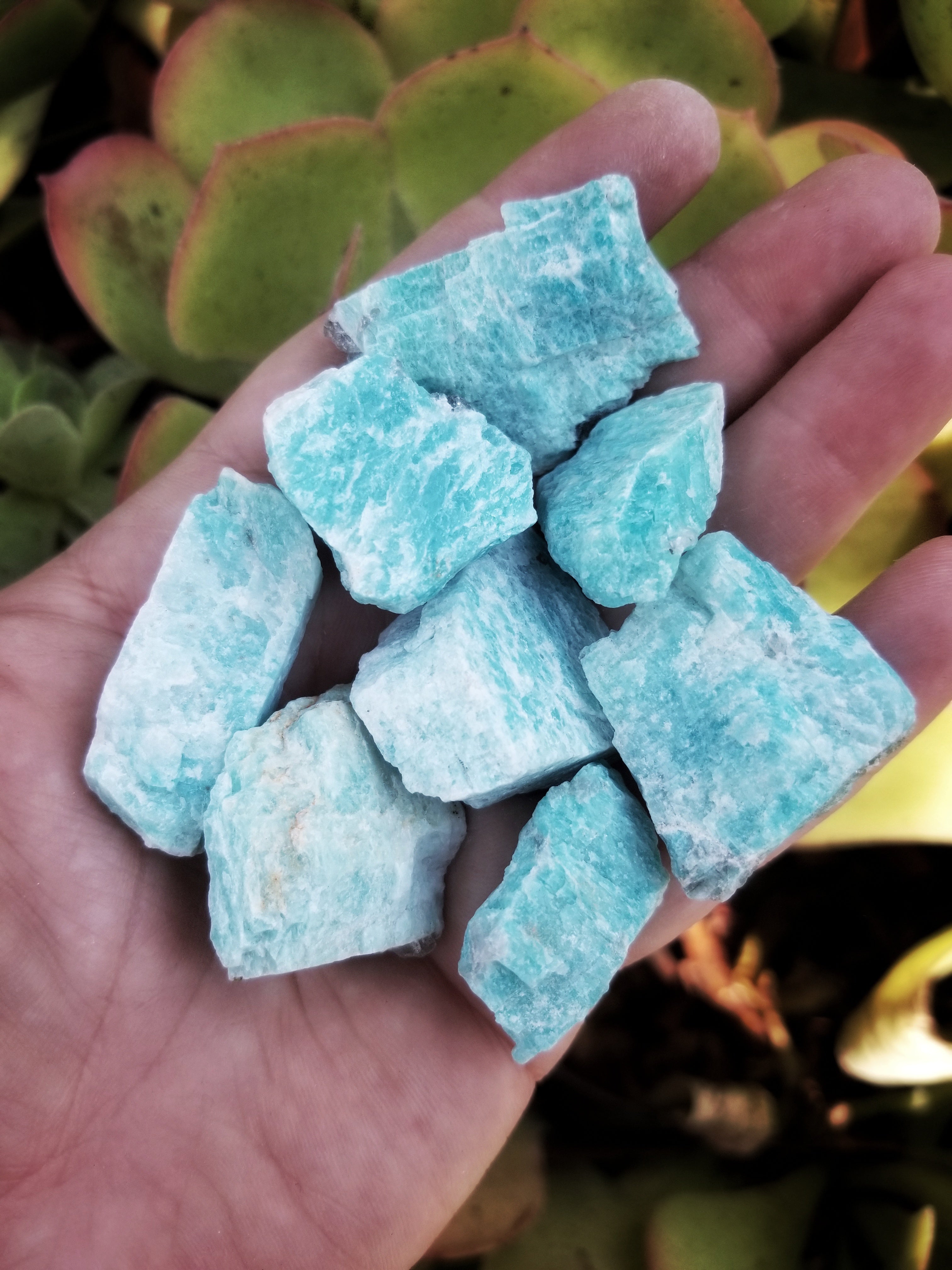 Amazonite Rough Stones for Harmony