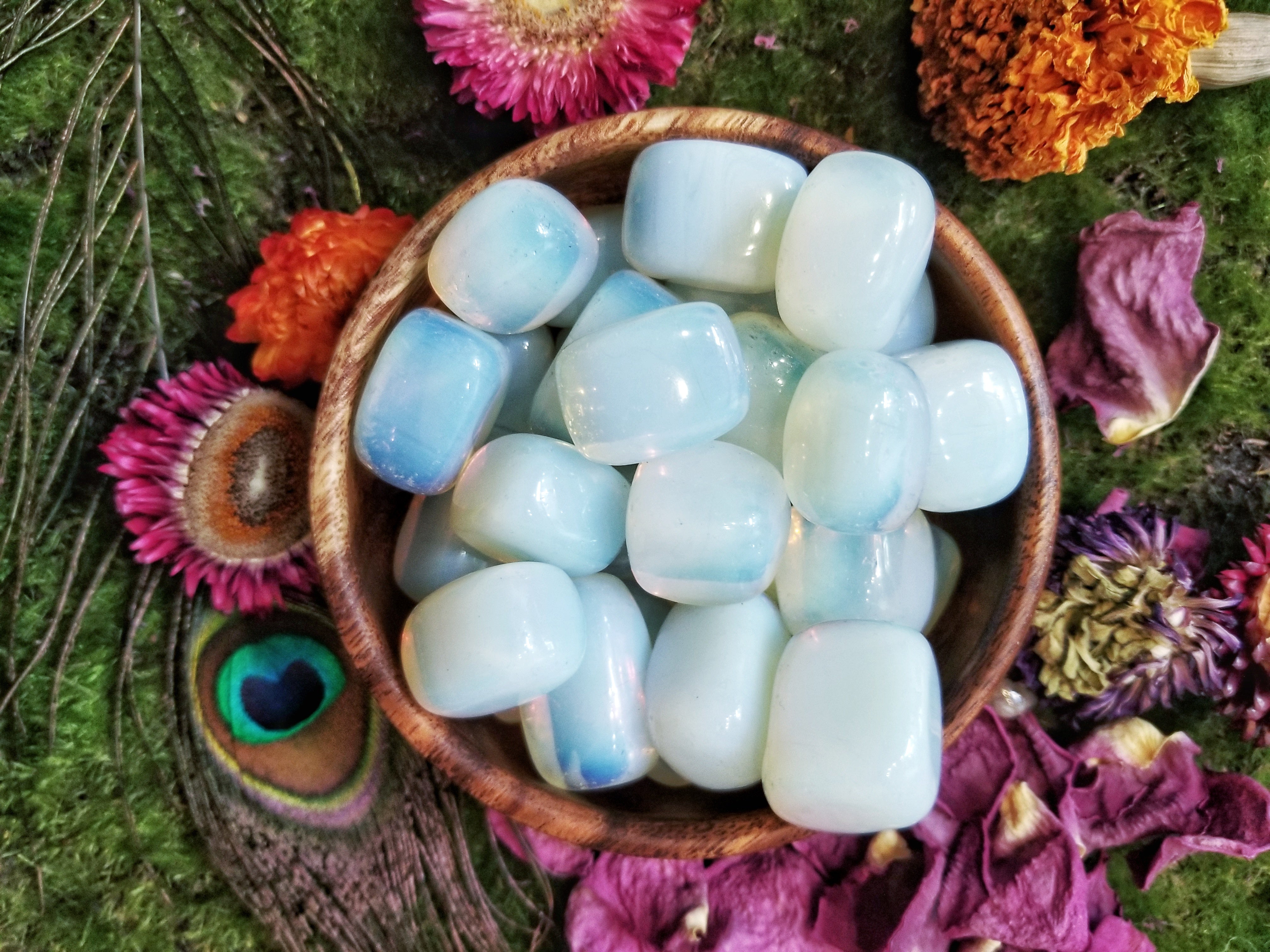 Opalite Tumbled Stone for Calming Emotions