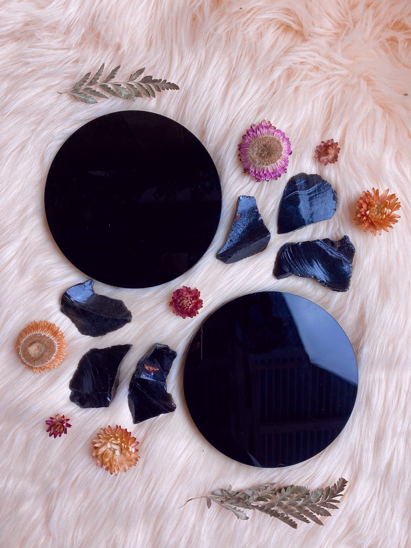 Obsidian Scrying Mirror