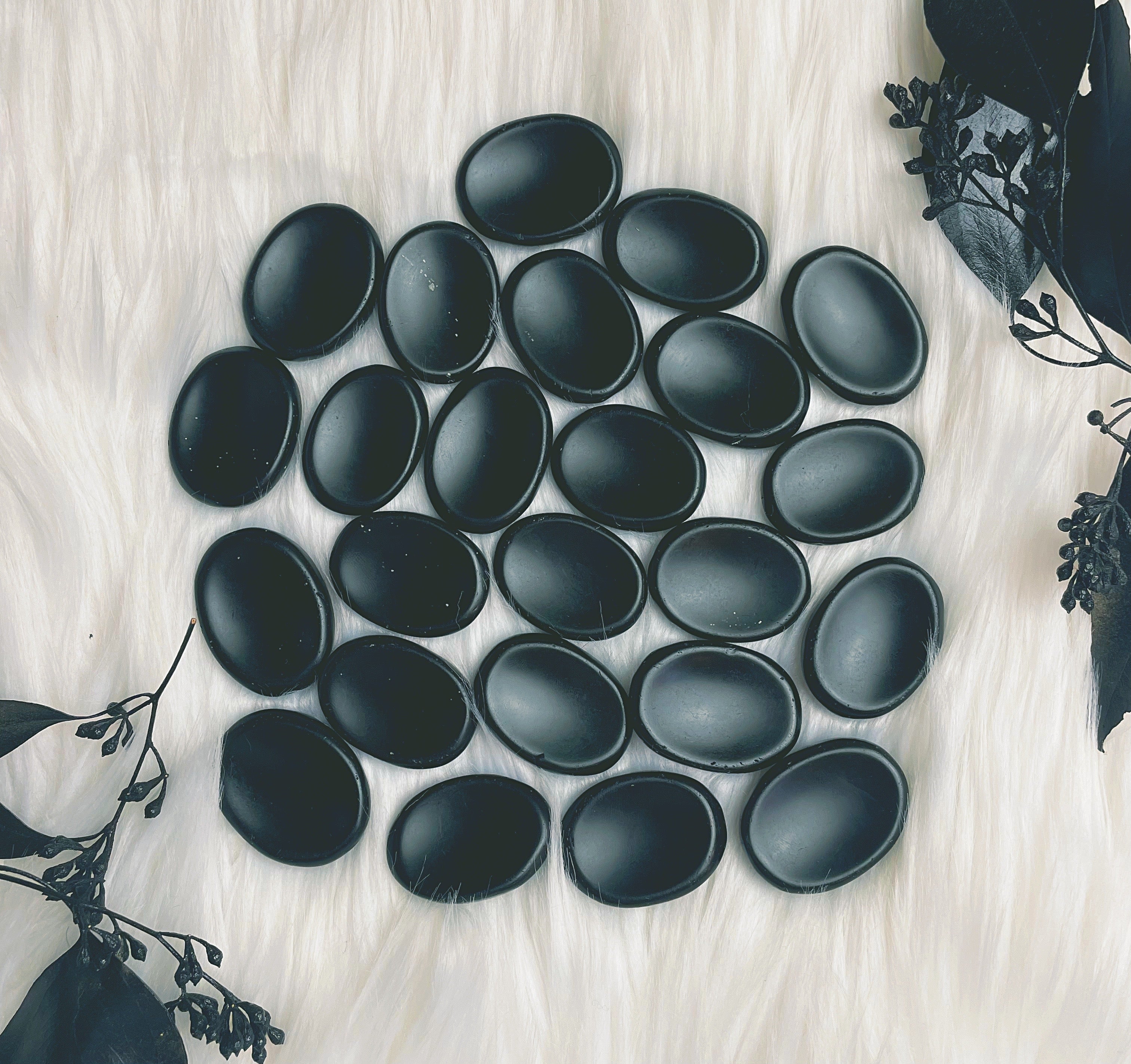 Worry Stone - Obsidian, Rose Quartz, Lepidolite or Black Tourmaline