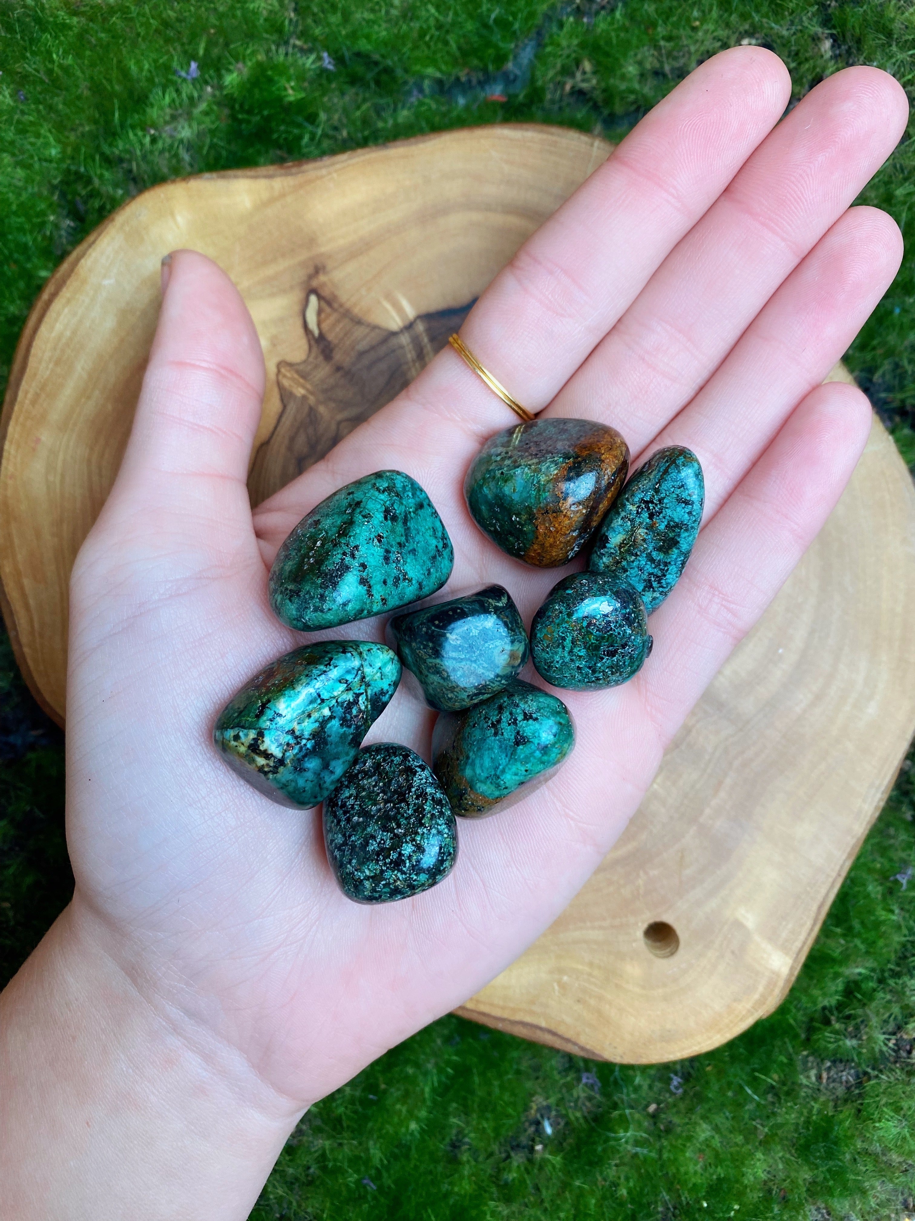 African Turquoise Tumbled Stone