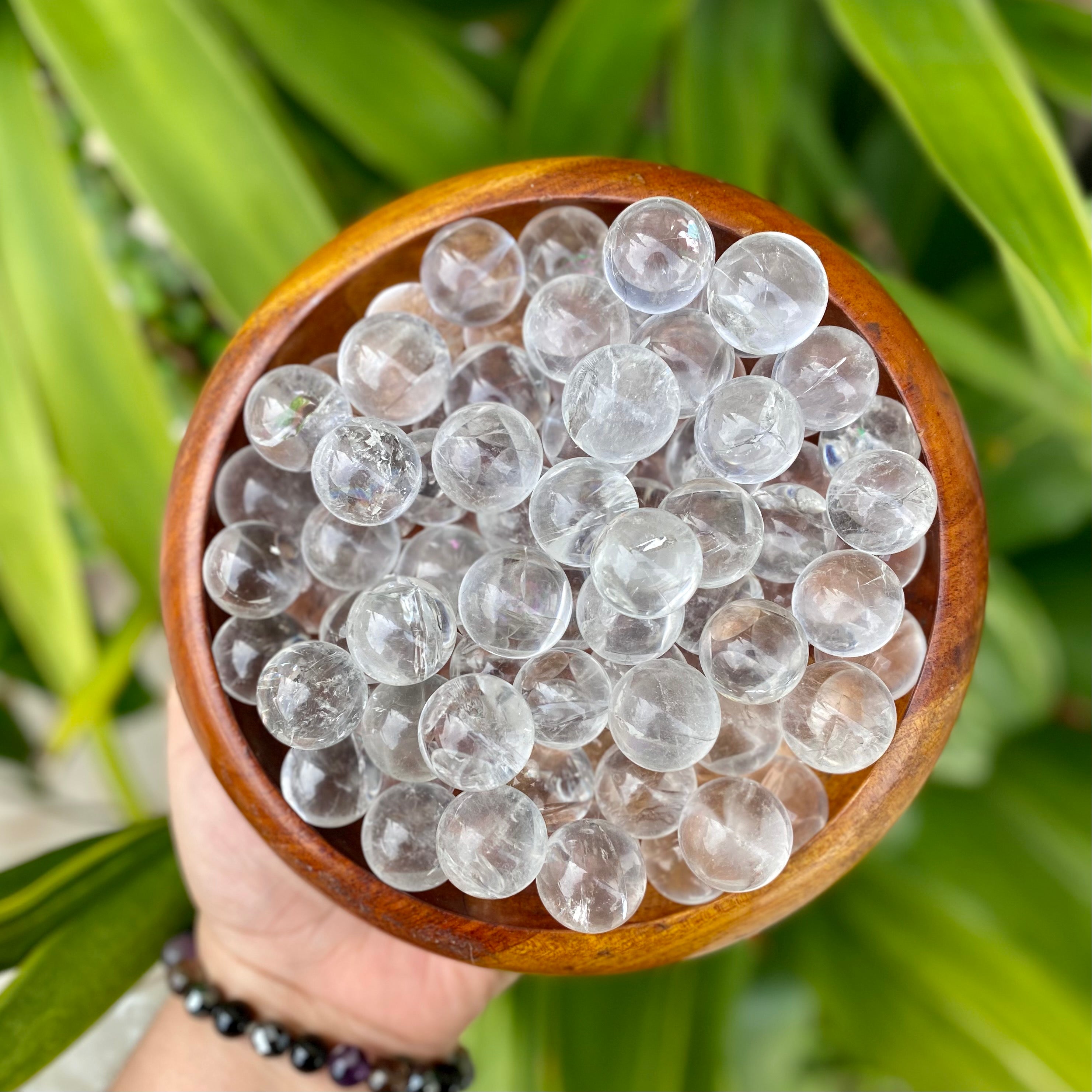 Clear Quartz Scrying Marbles