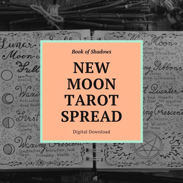 New Moon Tarot Spread Book of Shadows Page (Digital Download)