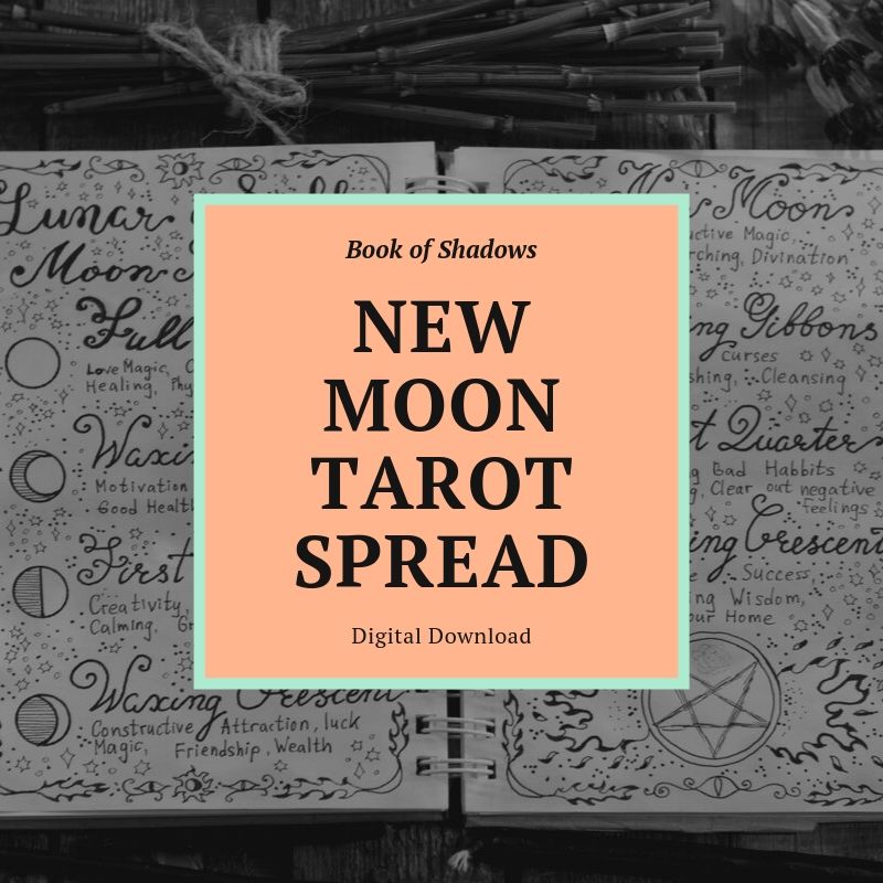 New Moon Tarot Spread Book of Shadows Page (Digital Download)