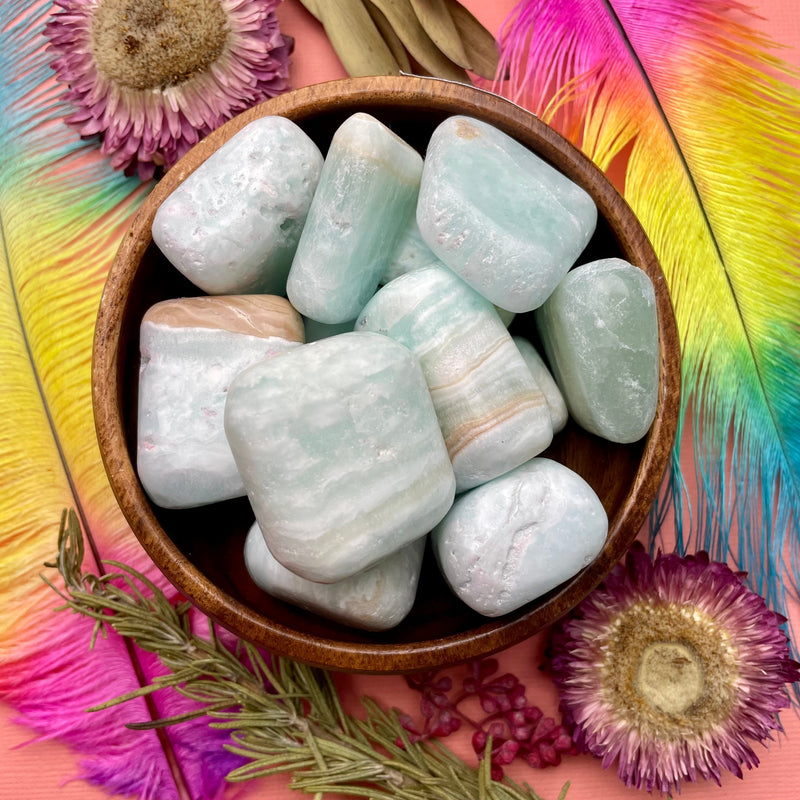 Caribbean Calcite Tumbled Stone