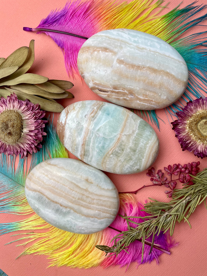 Caribbean Calcite Palm Stone