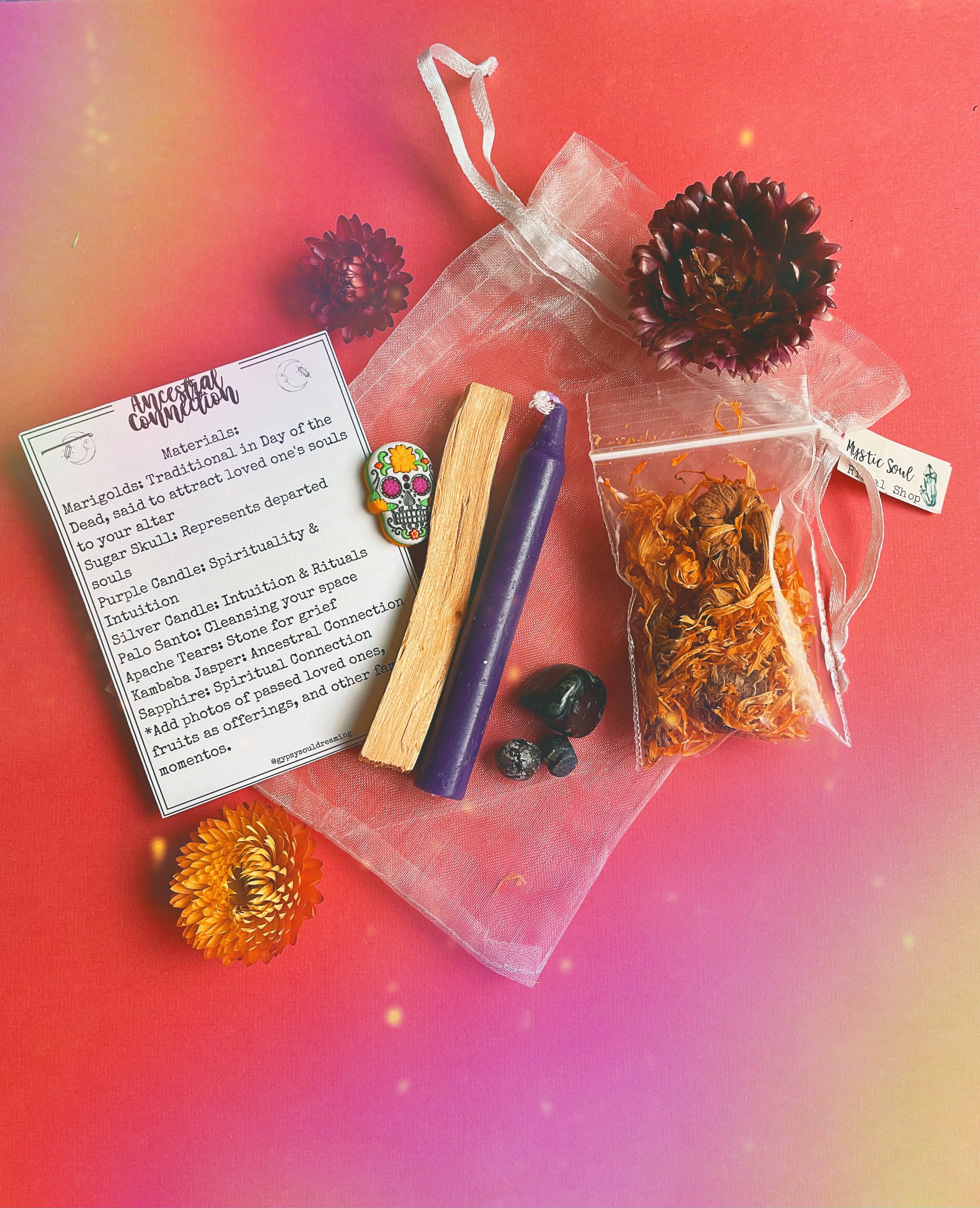 Ancestral Connection Ritual Kit - Ancestor Altar Set