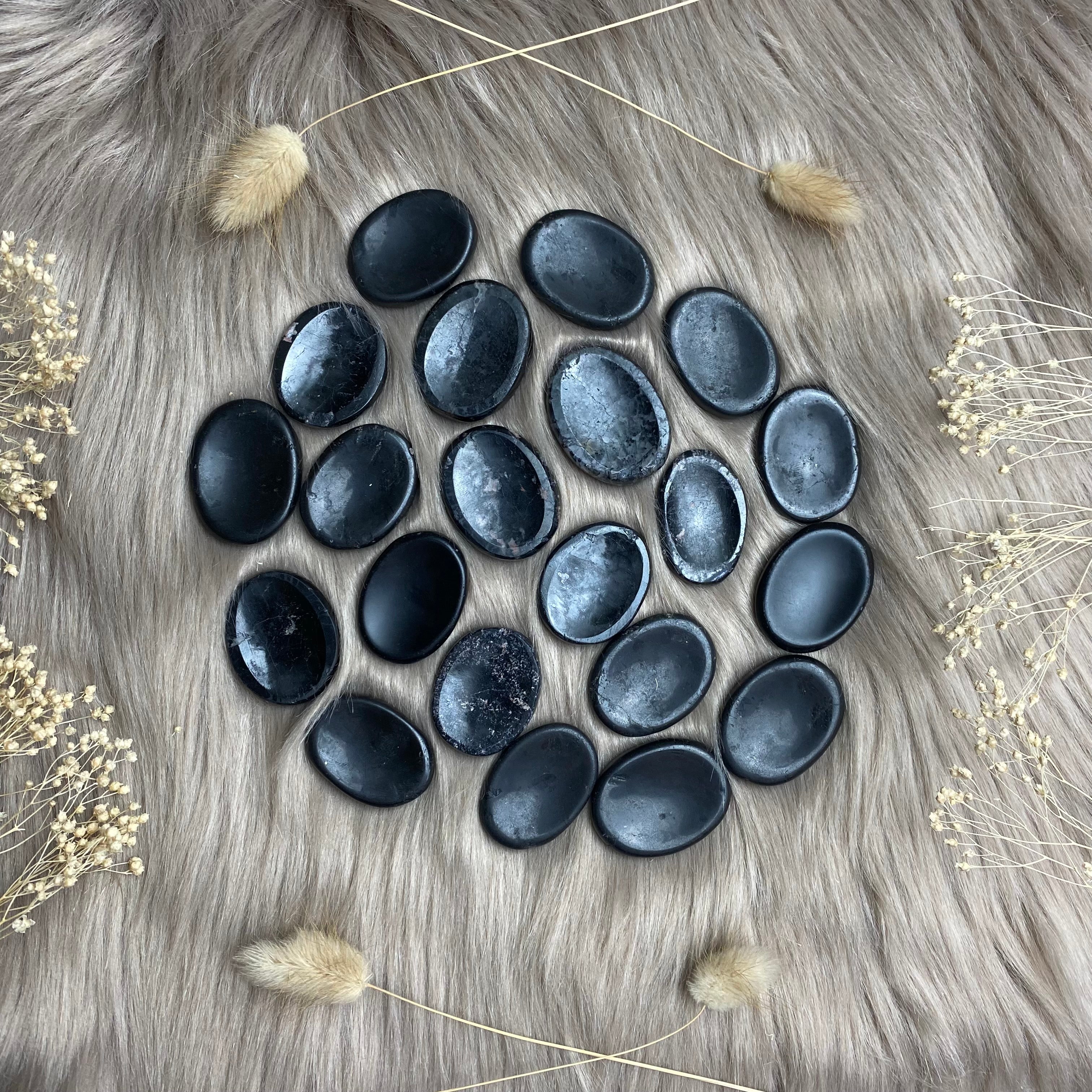 Worry Stone - Obsidian, Rose Quartz, Lepidolite or Black Tourmaline