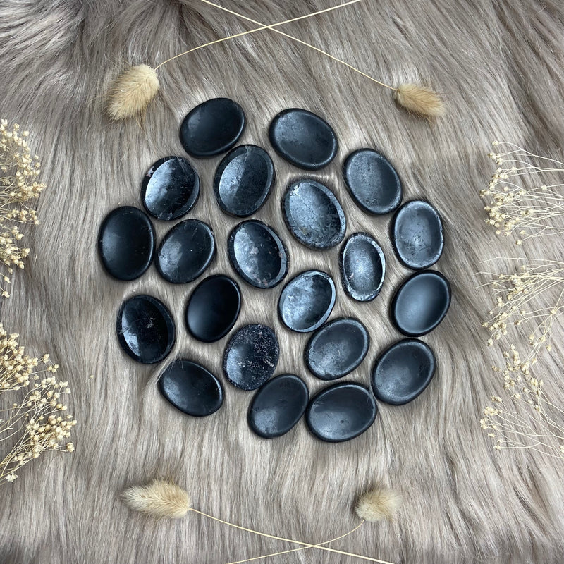 Worry Stone - Obsidian, Rose Quartz, Lepidolite or Black Tourmaline