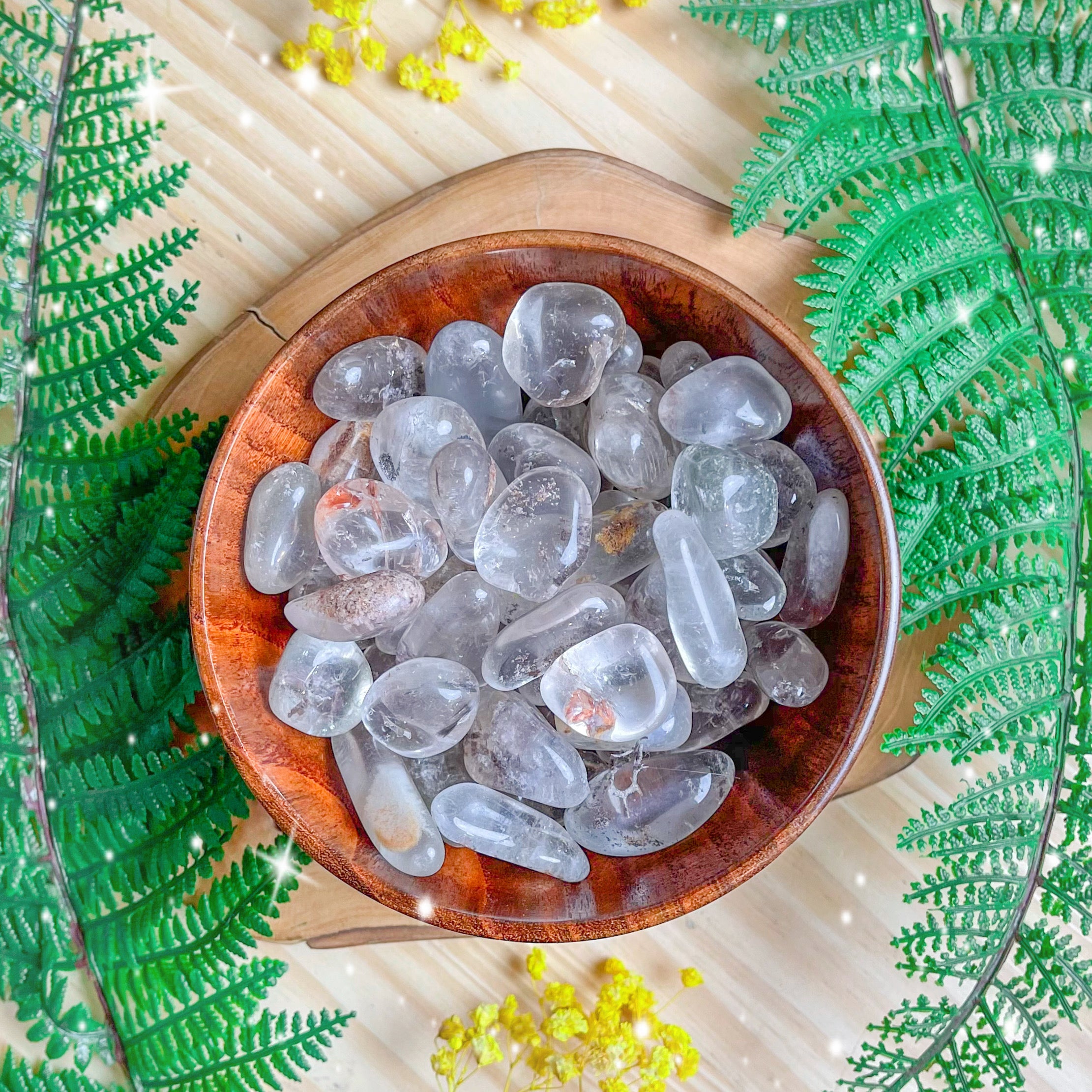 Lodolite (Garden Quartz) Tumbled Stones