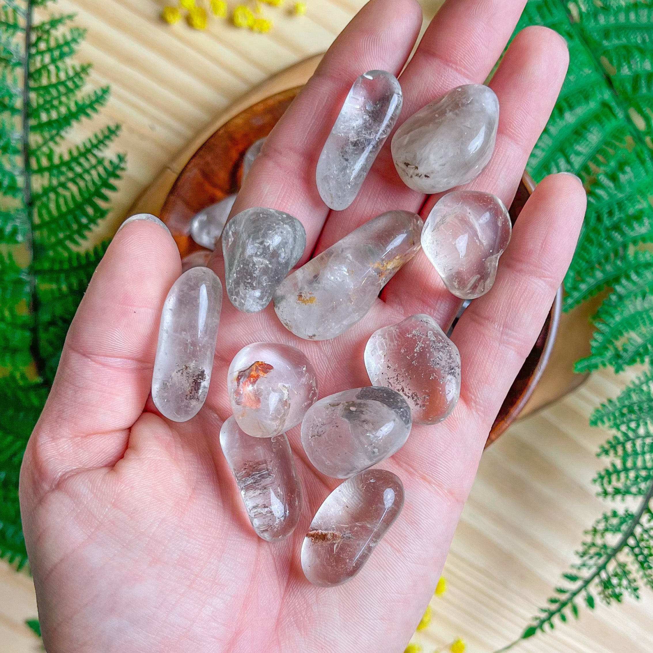 Lodolite (Garden Quartz) Tumbled Stones