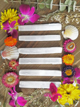 Selenite Satin Spar Higher Chakra Wand