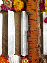 Selenite Satin Spar Higher Chakra Wand