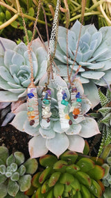 Selenite Chakra Wire Wrapped Pendant Necklace - Copper - Silver - Antique Copper - Vintage Bronze