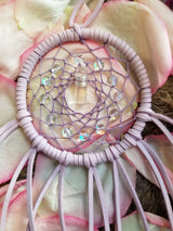 Lavender Dream Catcher // Aura Quartz Bubble Beads