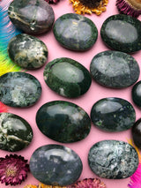 Moss Agate Palm Stone for Abundance