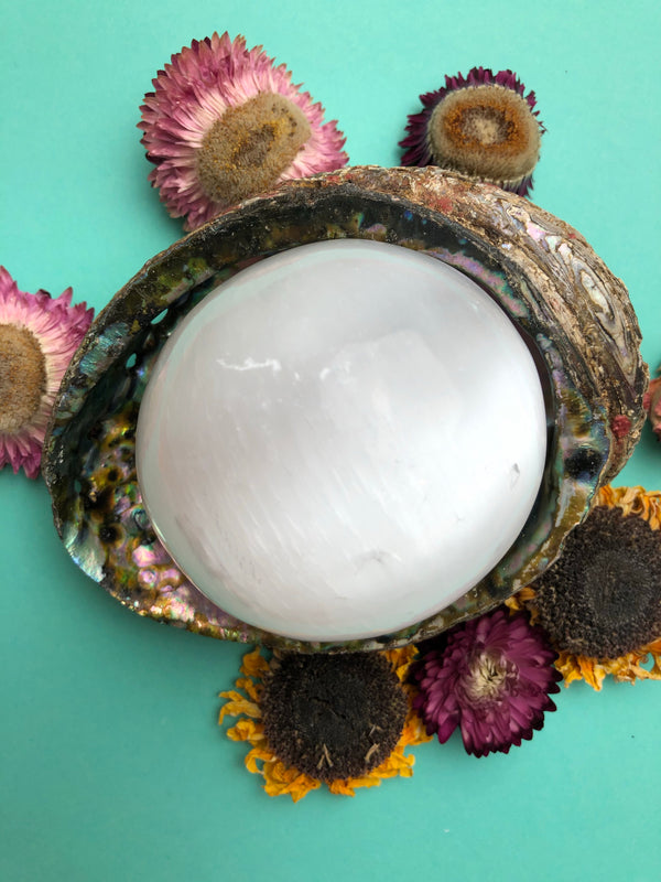 Selenite Satin Spar Spheres For Cleansing