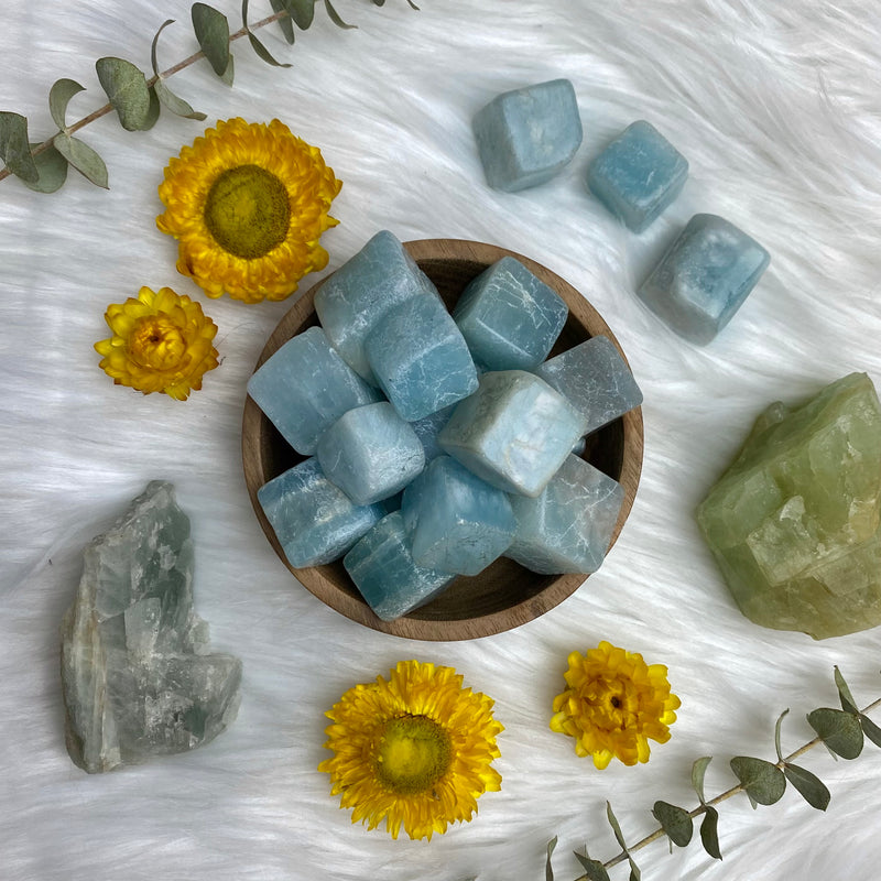 Aquamarine A Grade Tumbled Cubes