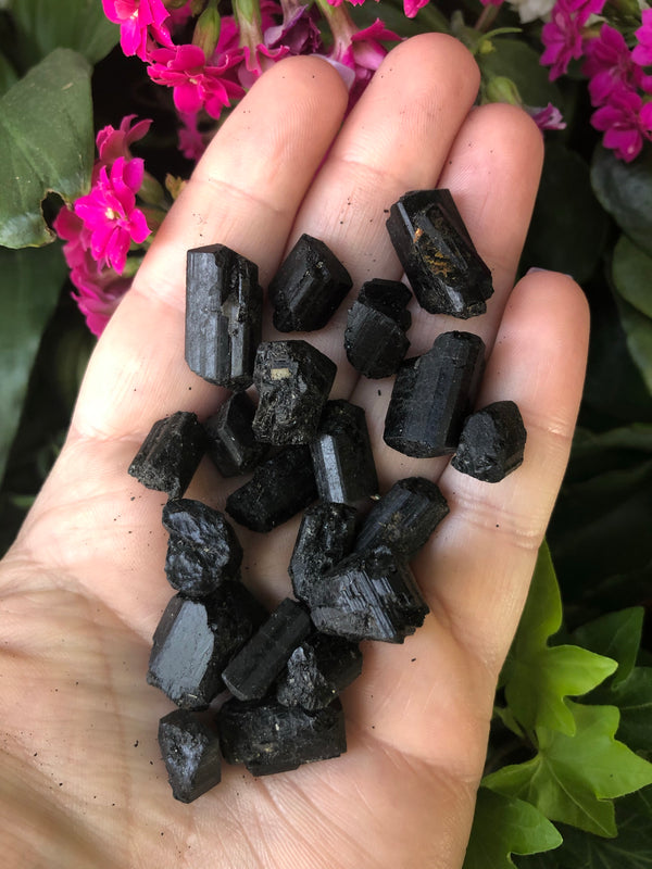 Black Tourmaline Small Raw Pieces for Protection
