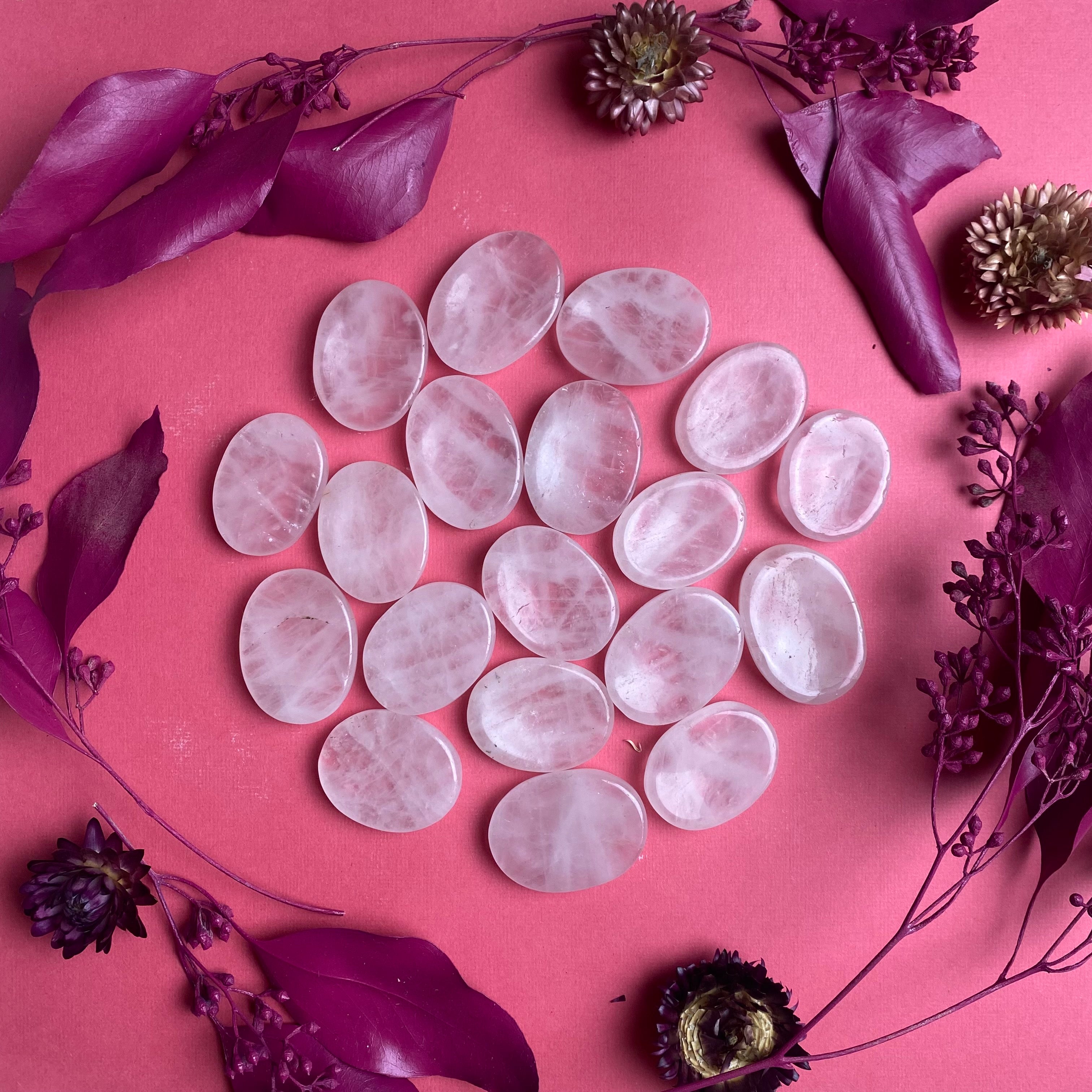 Worry Stone - Obsidian, Rose Quartz, Lepidolite or Black Tourmaline