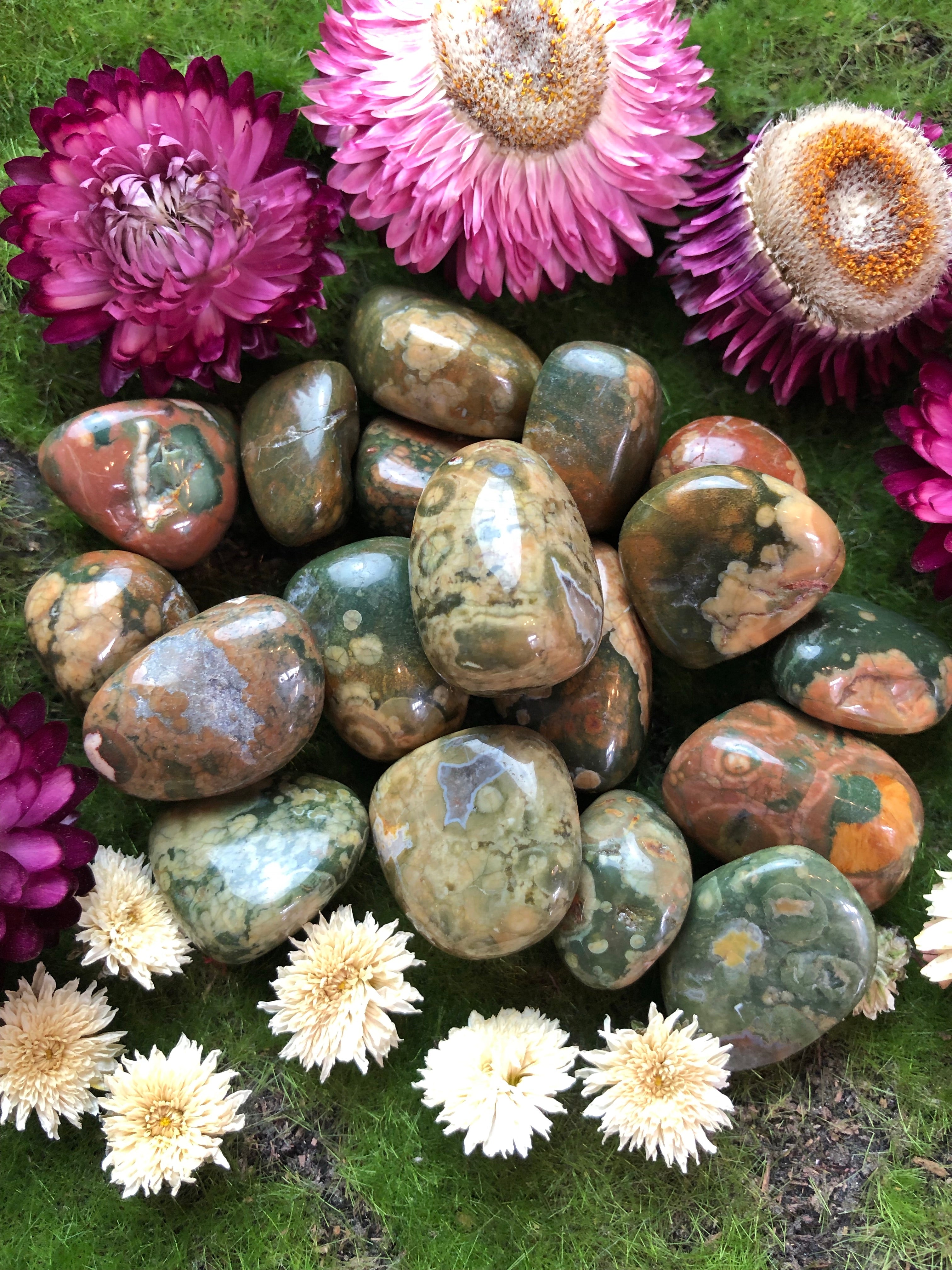 Rhyolite Tumbled Stone For a Positive Perspective
