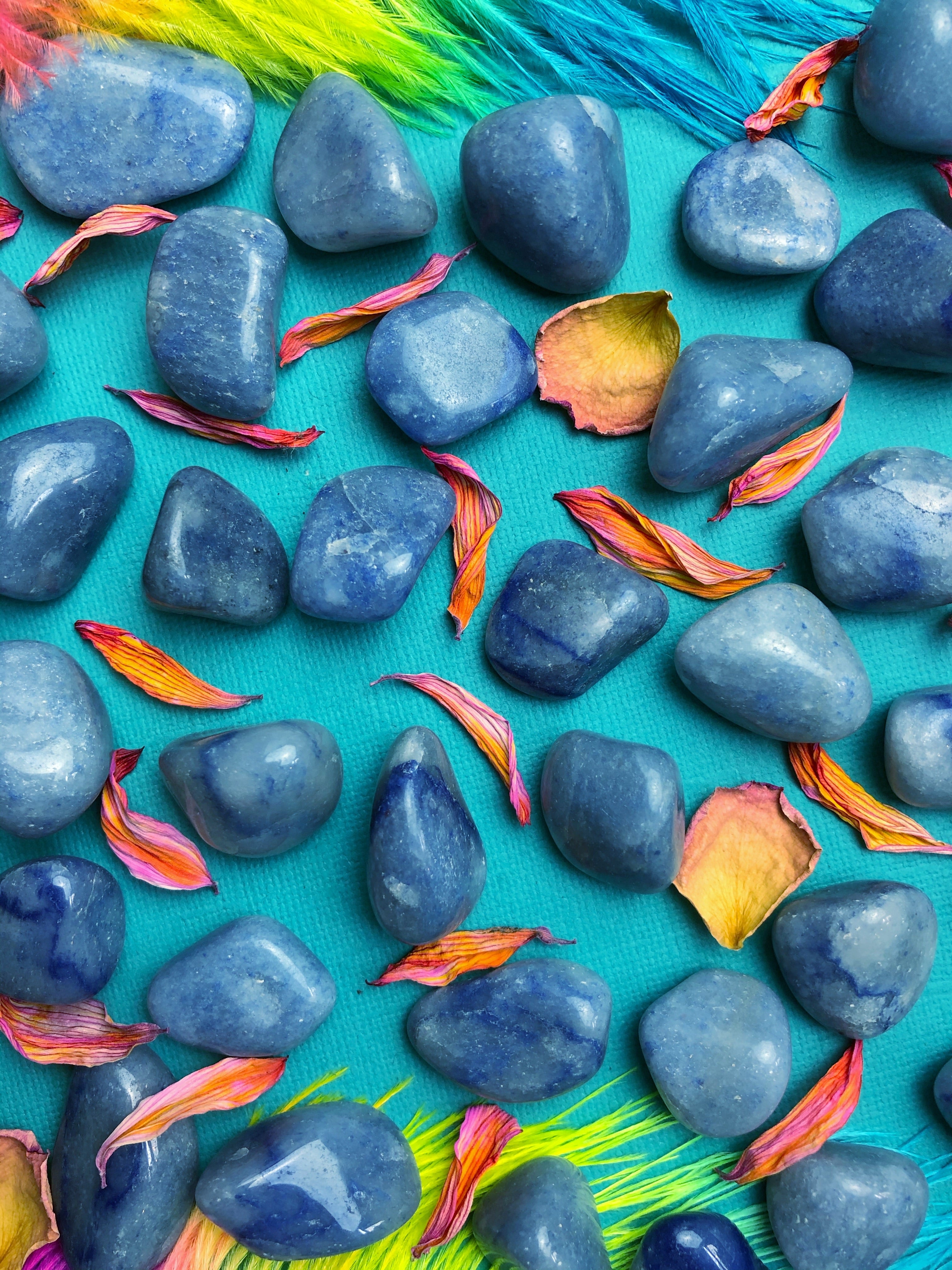 Blue Aventurine Tumbled Stone for Clarity