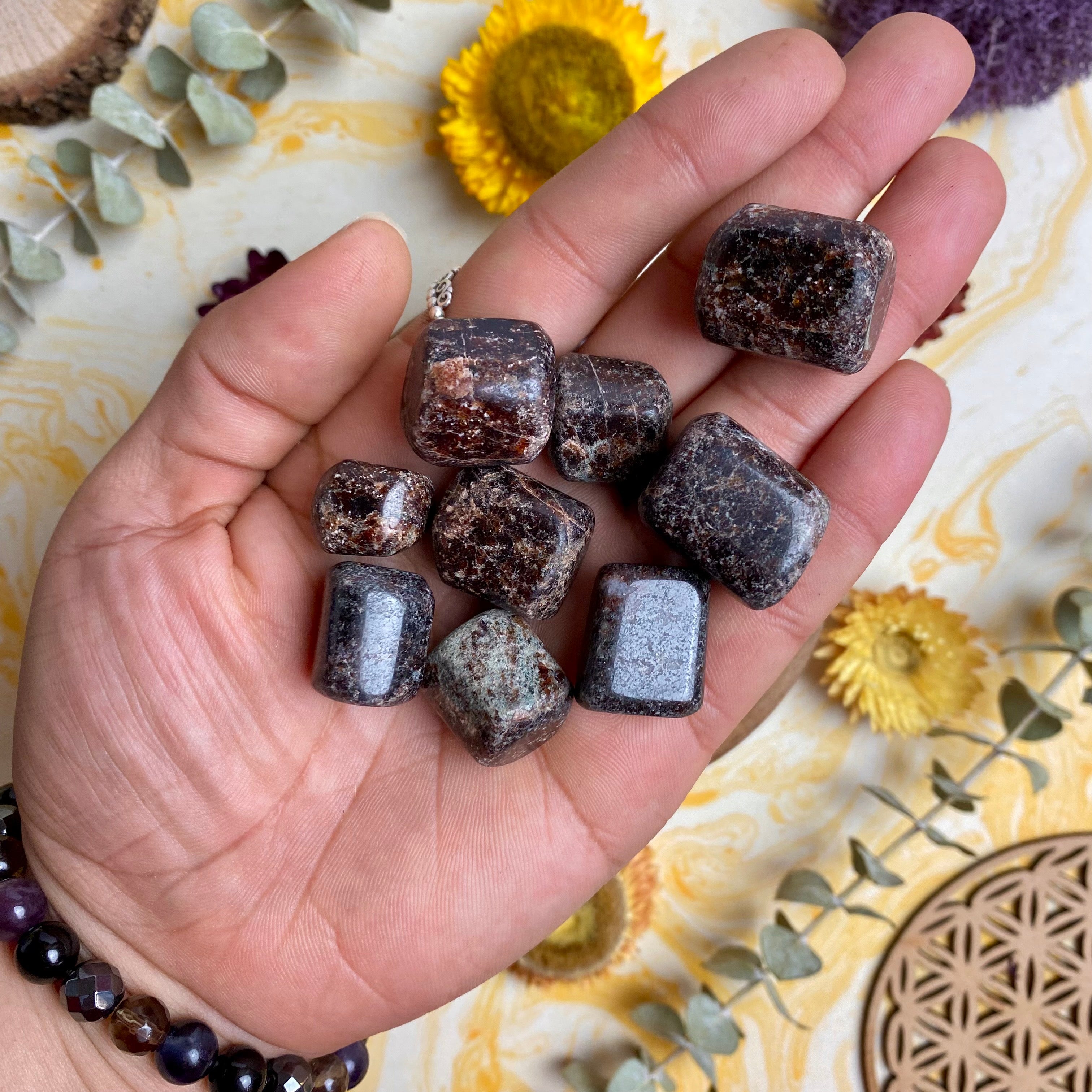 Almandine Garnet Tumbled Stones