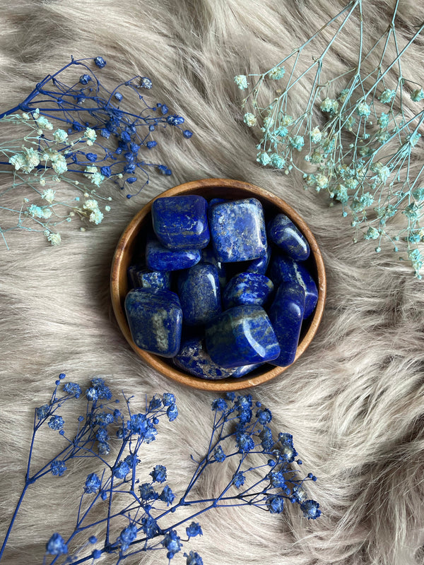 Lapis Lazuli Tumbled Stone for Knowledge