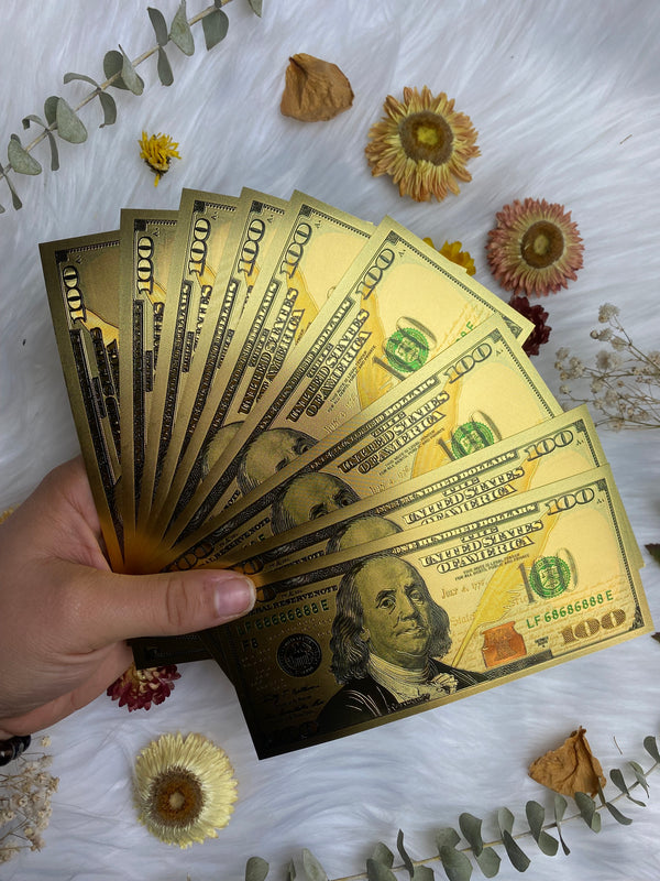 Gold Hundred Dollar Bills