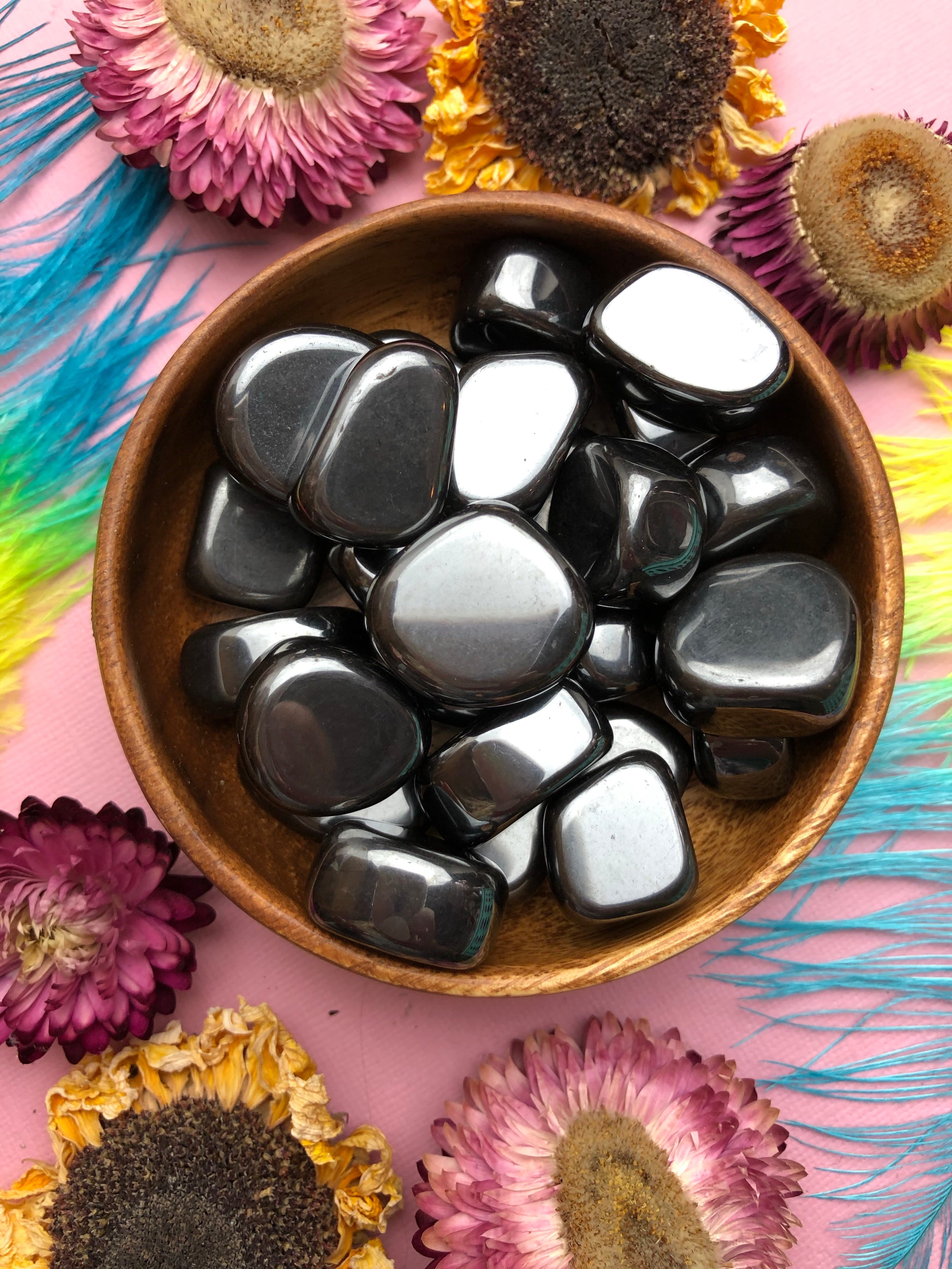 Hematite Tumbled Stone for Ultimate Grounding