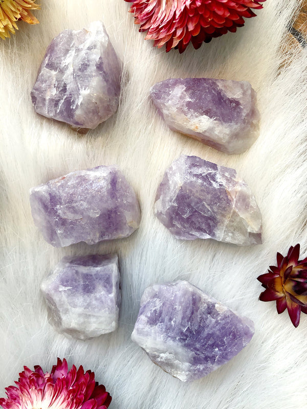 Amethyst AA Raw Rough Chunks for Intuition