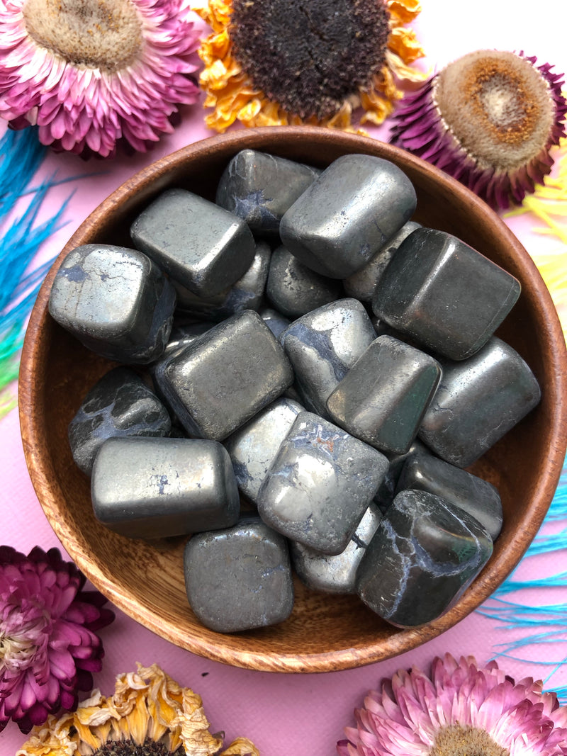Pyrite Tumbled Stones