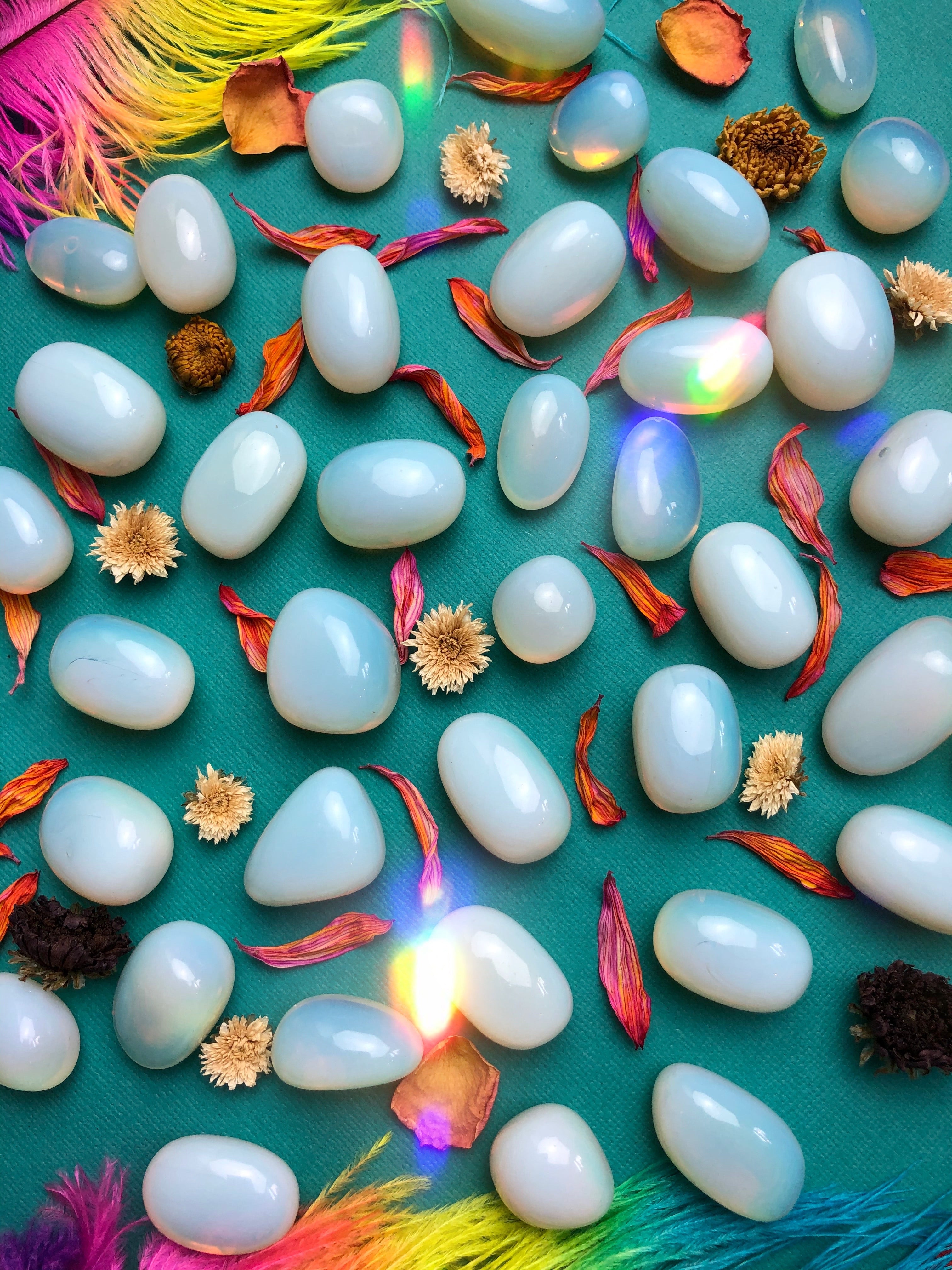 Opalite Tumbled Stone for Calming Emotions
