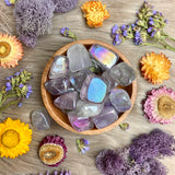 Angel Aura Amethyst Tumbled Stone for Psychic Enhancement