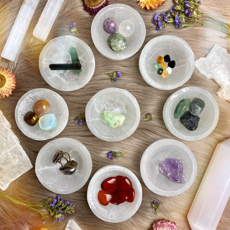 Selenite Satin Spar Bowls